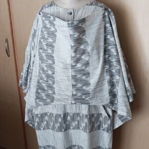 Issey Miyake Vintage Early 80s Ikat Cotton Dress.  Size Medium